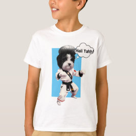 Camiseta Implantador de elvis de perro lindo en Karate kimo