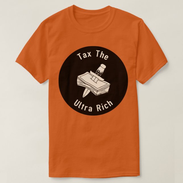 Camiseta Imponer impuestos a los ultra ricos1 (Diseño del anverso)