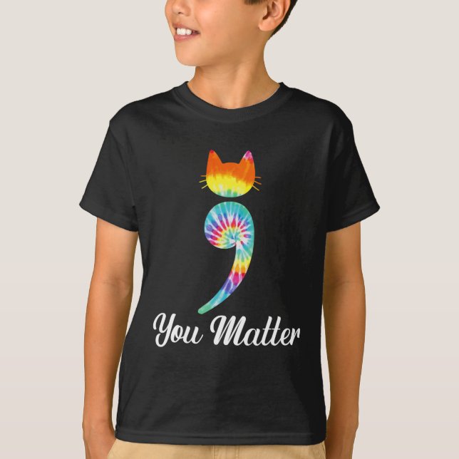 Camiseta Importa la prevención suicida de gatos con dosis d (Anverso)
