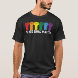 Camiseta IMPORTANCIA DE VIDAS NEGRAS - BIEN arcoiris