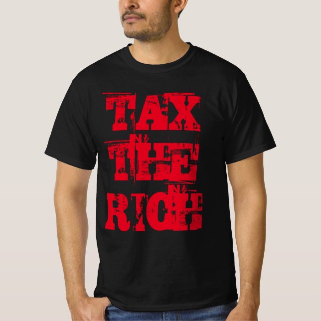 Camiseta IMPOSICIÓN A LOS RICOS Despertó Tipografía Sociali (Anverso)