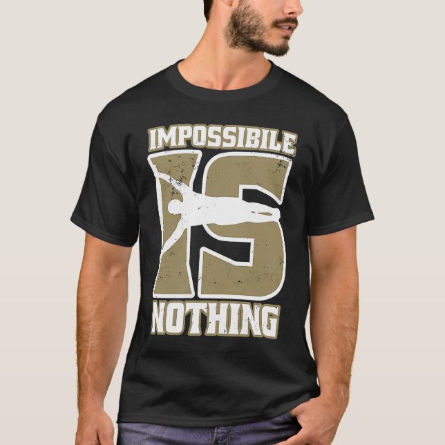 Camiseta Impossibile Is Human Flag Calisthenics And Street  (Anverso)