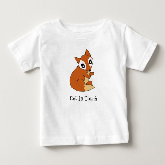 Camiseta impresa Adorable Fox para niños (Anverso)