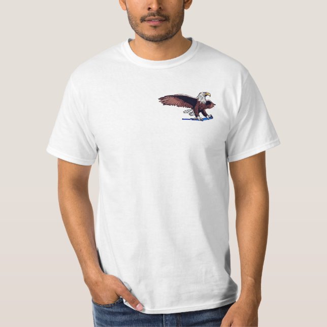 camiseta impresa con diseño de águila estadouniden (Anverso)