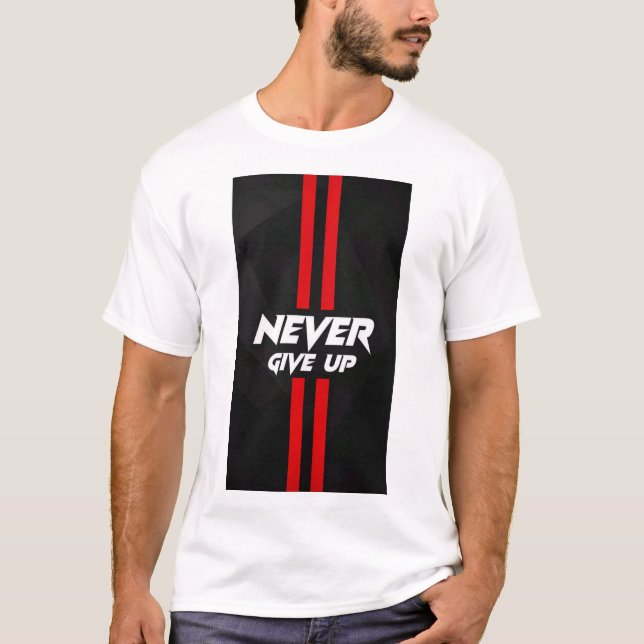 CAMISETA IMPRESA CON EL TEXTO NO TE RINDAS (Anverso)