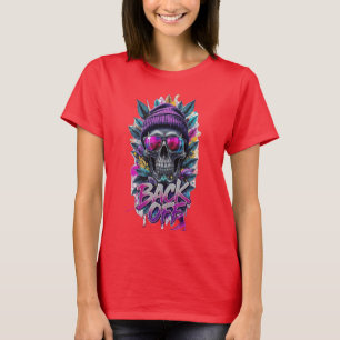 Camiseta Impresa con Gráfico de Lobo Salvaje Feroz