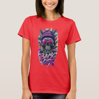 Camiseta Impresa con Gráfico de Lobo Salvaje Feroz
