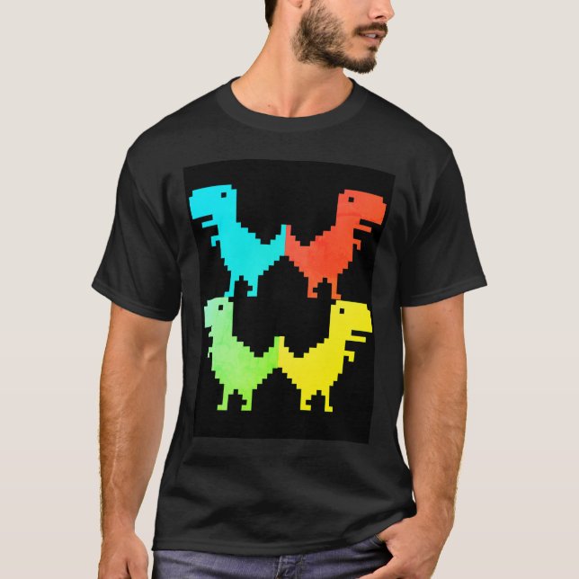 Camiseta impresa con imágenes de dinosaurio bebé (Anverso)