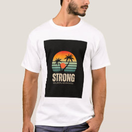 camiseta impresa con puesta de sol vintage colorid