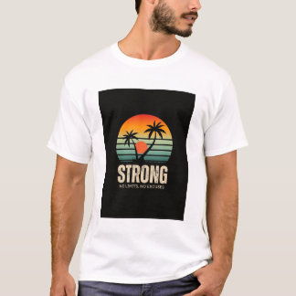 camiseta impresa con puesta de sol vintage colorid