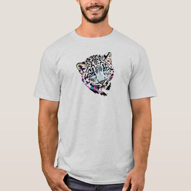Camiseta impresa de arte pop de leopardo de la nie (Anverso)