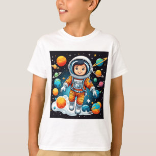 Camiseta impresa de astronauta