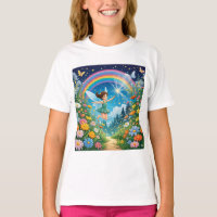 Camiseta impresa de cuento de hadas