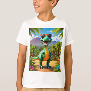 Camiseta impresa de dinosaurios