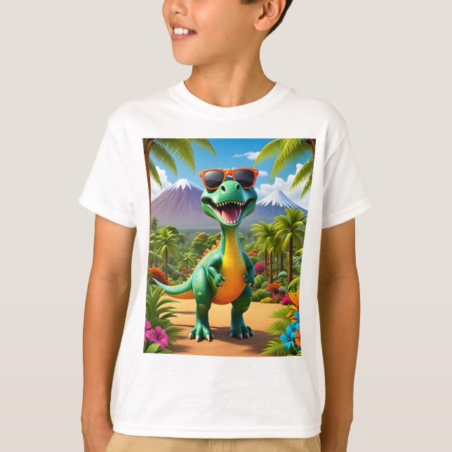 Camiseta impresa de dinosaurios (Anverso)