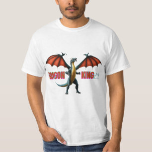 Camiseta impresa de Dragon King: Majestuosa aplica