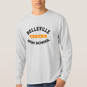 Camiseta impresa de la escuela secundaria de Belle