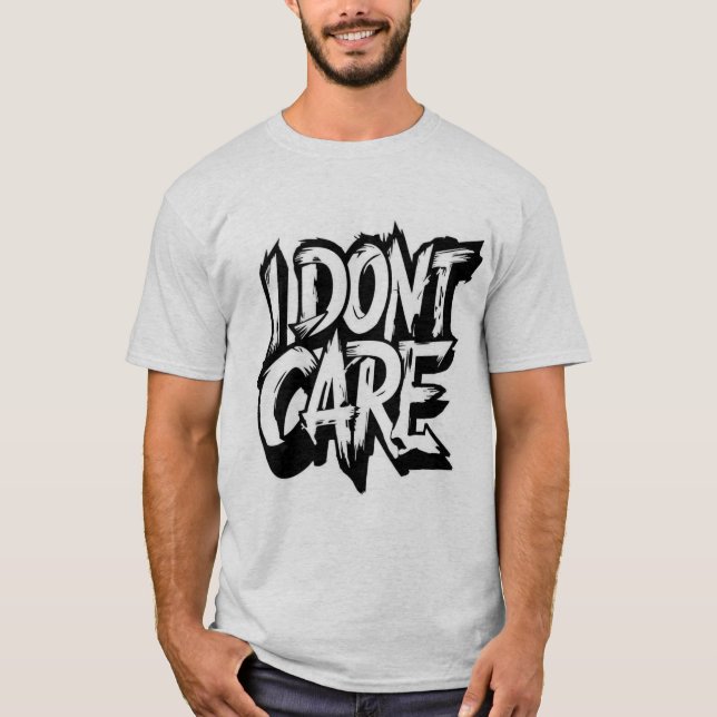Camiseta impresa de 'No me importa' (Anverso)