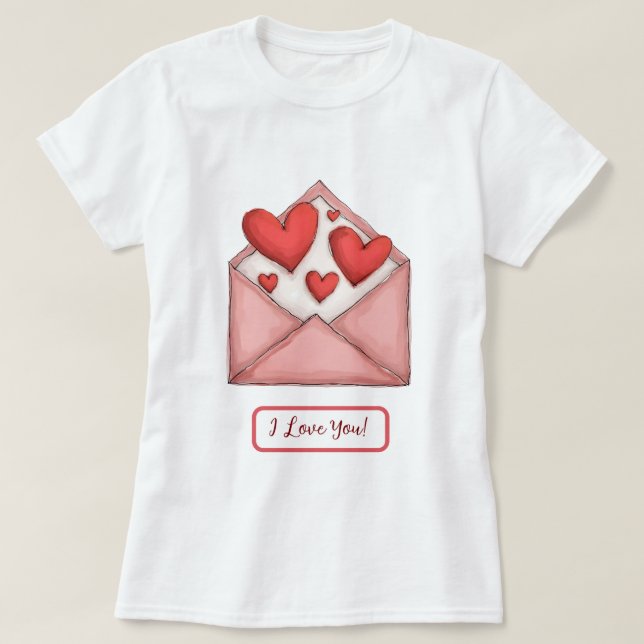 Camiseta impresa de San Valentín (Diseño del anverso)