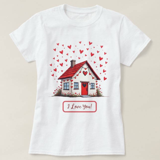 Camiseta impresa de San Valentín (Diseño del anverso)