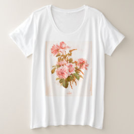 Camiseta IMPRESA DE WOODBLOCK DE FLORES JAPONESES