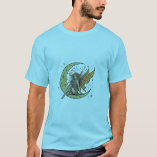 Camiseta impresa del Pegatina de la luna de hadas