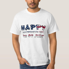 Camiseta impresa en el Día de la Independencia de 