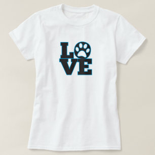 Camiseta impresa en trapos de amor para perros