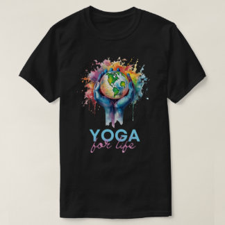 Camiseta impresa para yoga