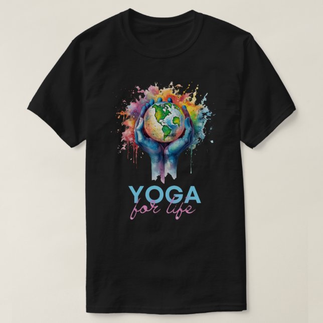 Camiseta impresa para yoga (Diseño del anverso)