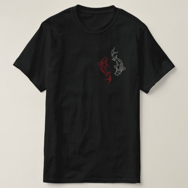 camiseta impresa yin yáng (Diseño del anverso)