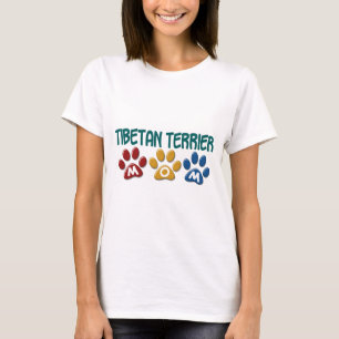 Camiseta Impresión 1 de la pata de la mamá de TERRIER