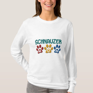 Camiseta Impresión 1 de la pata de la mamá del SCHNAUZER