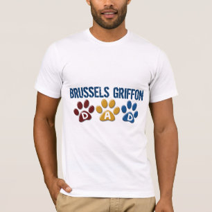 Camiseta Impresión 1 de la pata del PAPÁ de BRUSELAS