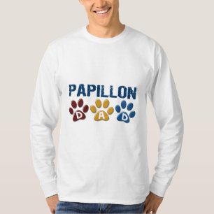 Camiseta Impresión 1 de la pata del papá de PAPILLON