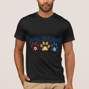 Camiseta Impresión 1 de la pata del PAPÁ del DES FLANDRES