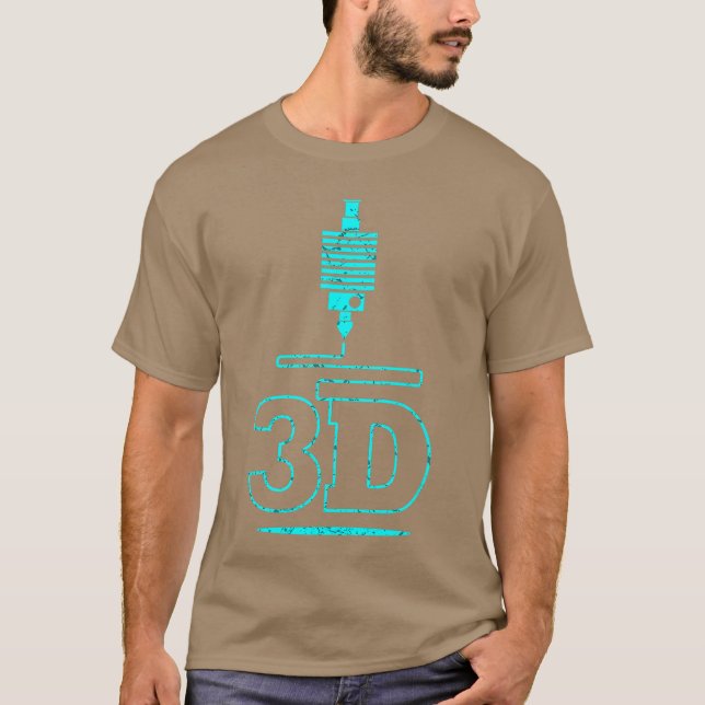 Camiseta Impresión 3D 3D (Anverso)