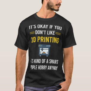 Camiseta Impresión 3D para personas inteligentes