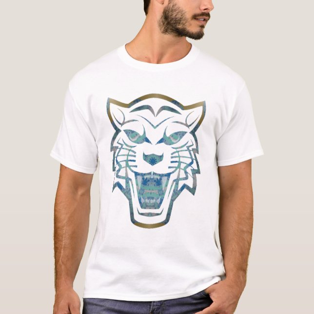 Camiseta Impresión abstracta de tigre (Anverso)