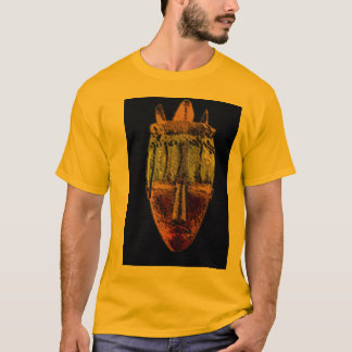 Camiseta IMPRESIÓN Africano-MÁSCARA-negra POR MANDA