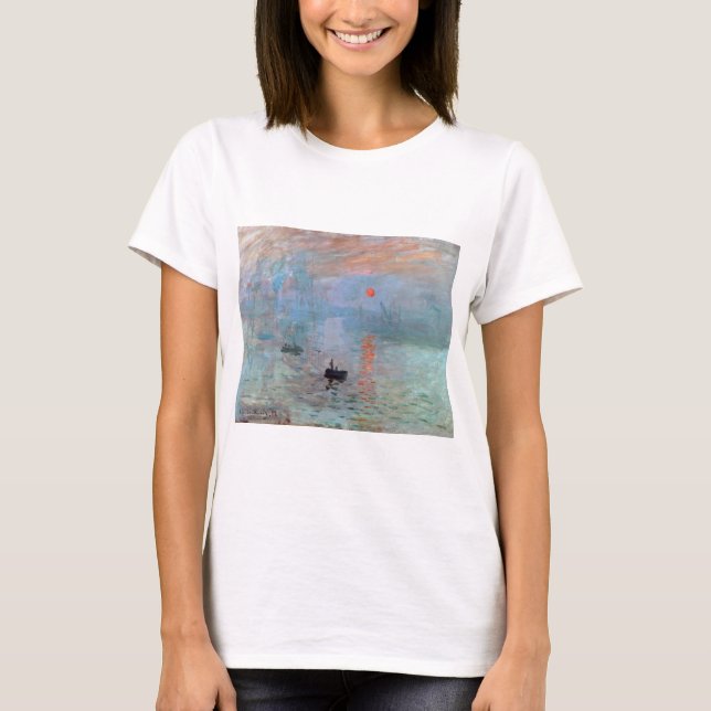 Camiseta Impresión, amanecer, Claude Monet, 1872 (Anverso)