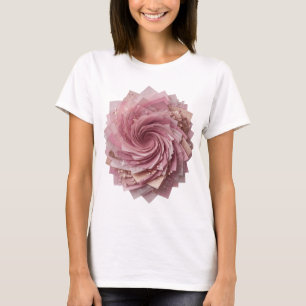 Camiseta Impresión artística de arte abstracto en plata