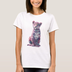Camiseta Impresión artística de cachorro de jaguar cromátic