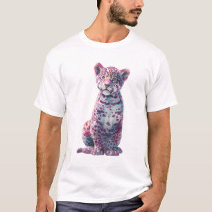 Camiseta Impresión artística de cachorro de jaguar cromátic