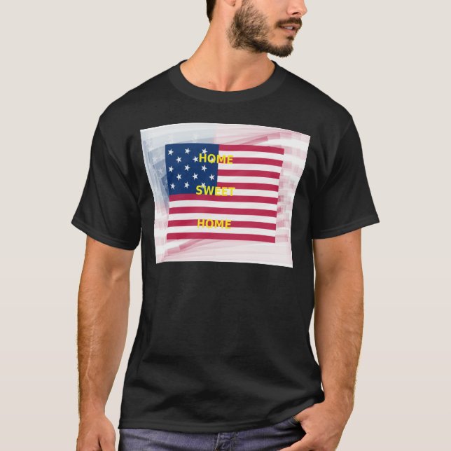 Camiseta Impresión artística de la bandera de los Estados U (Anverso)