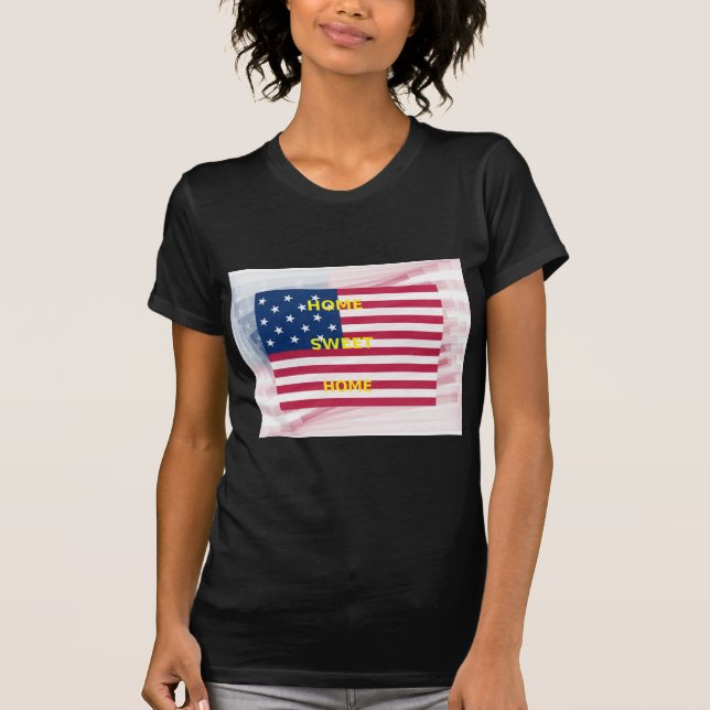 Camiseta Impresión artística de la bandera de los Estados U (Anverso)