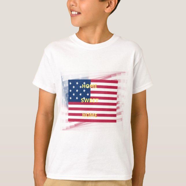 Camiseta Impresión artística de la bandera de los Estados U (Anverso)