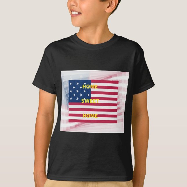 Camiseta Impresión artística de la bandera de los Estados U (Anverso)