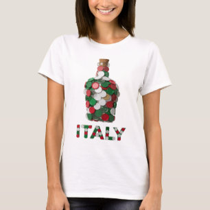 Camiseta Impresión artística de plata ITALIA