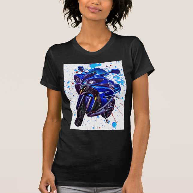 Camiseta Impresión artística de Yamaha YZF R1 (Anverso)